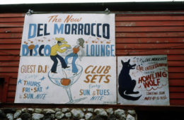 Sign outside Del Morocco Club by Andre Hobus